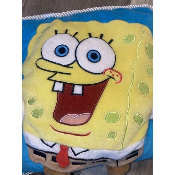 SpongeBob SquarePants Vintage 3D Pillow Plush 2001 Viacom Amrs & Legs 14x16" - Picture 2 of 9